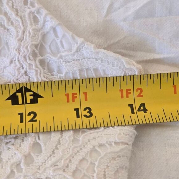 Lilly Pulitzer Women's Sleeveless Floral Lace Mini Dress White Gold Trim Size 00 - Picture 7 of 12